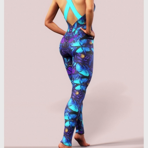 Purple Floral Bodysuit - Picture 3 of 6